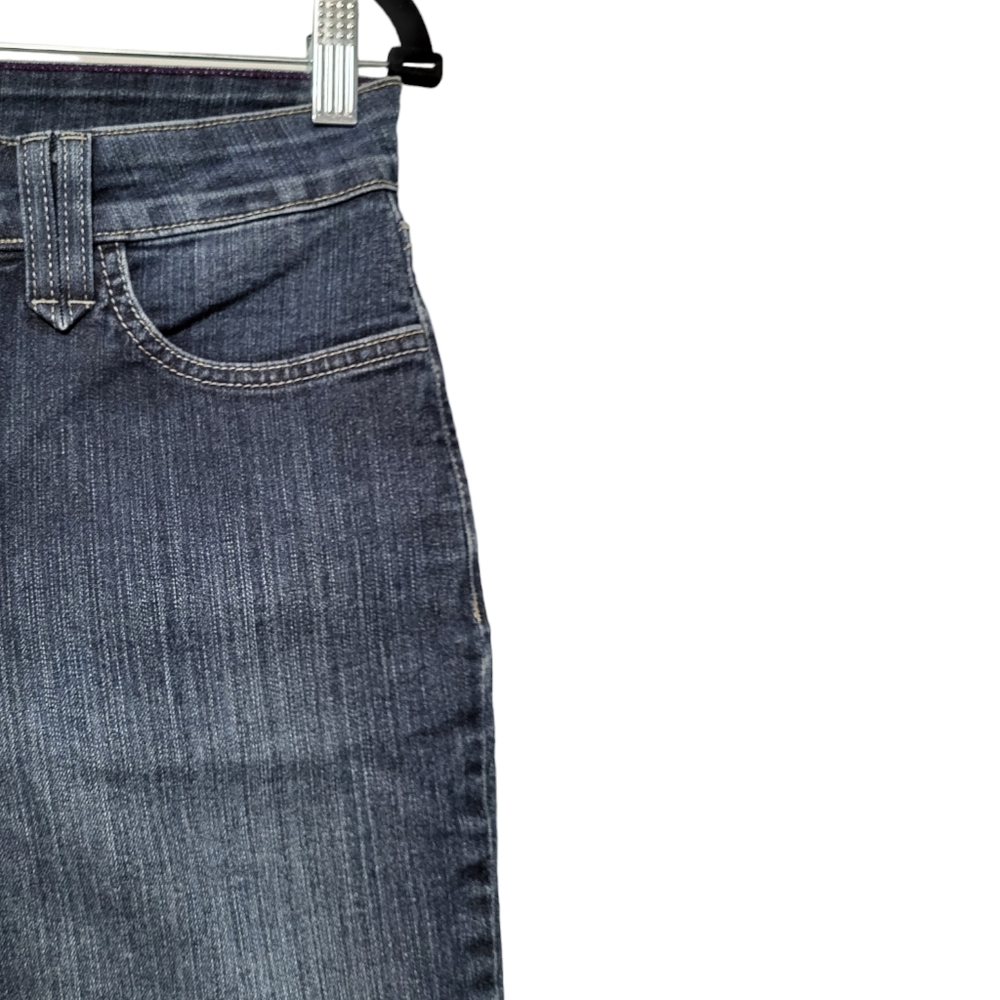 NYDJ Jeans Women's Lift Tuck Technology Straight Leg Blue Denim Dark Wash Size 6 - Picture 10 of 11